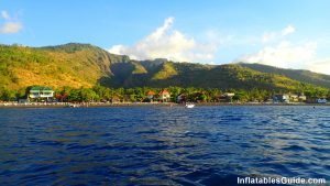 Incredible coastline for SUP standup paddle boarding in Bali Indonesia Asia