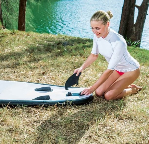 Bestway HydroForce Wave Edge 10'2 Standup Paddleboard SUP - 3 vins setup